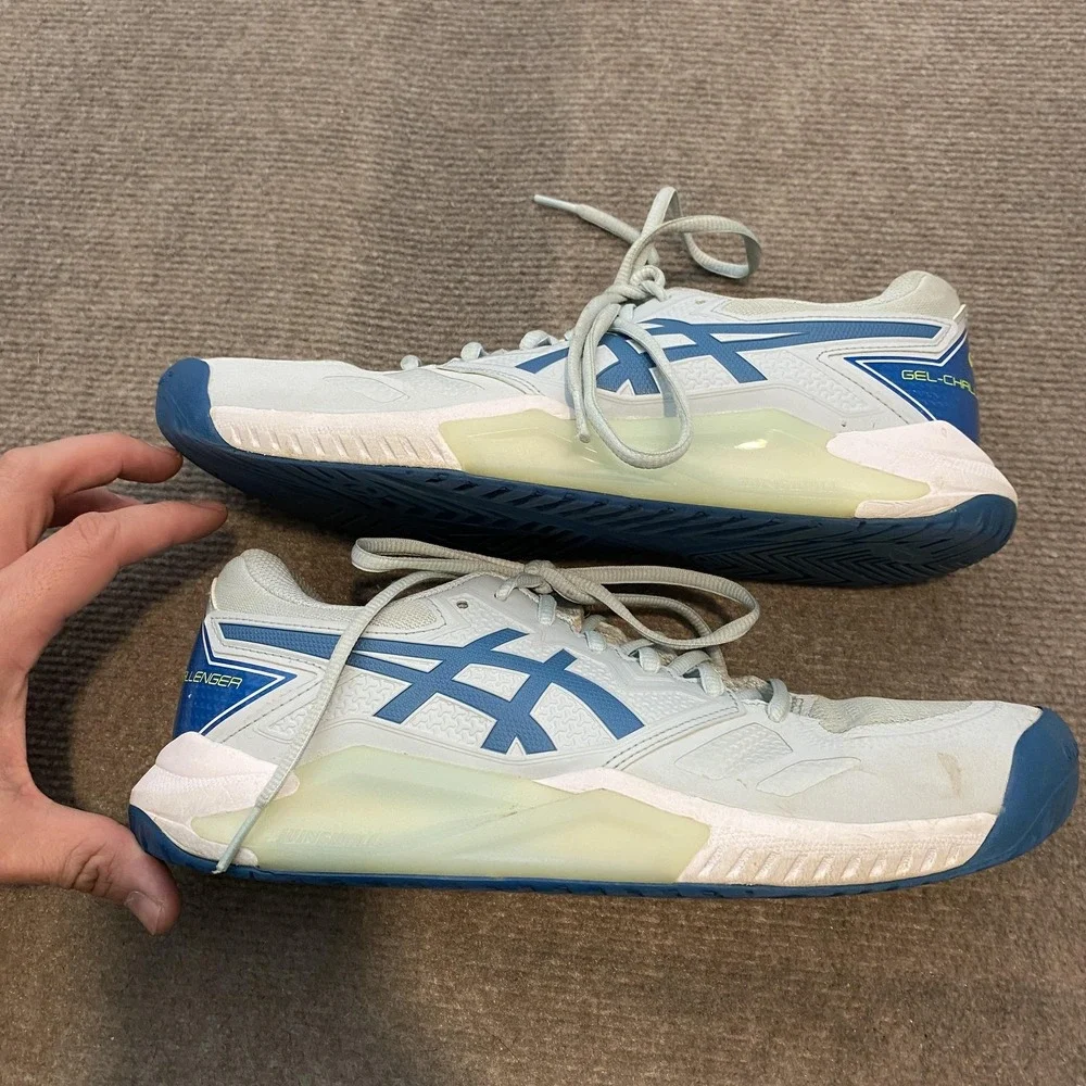 ASICS GEL-Challenger Shoes Womens Size 10 Blue Tennis‎ Mesh Cushioned Sneakers